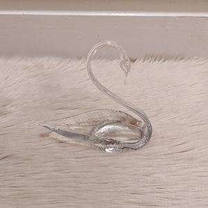 Vintage clear glass swab figurine
